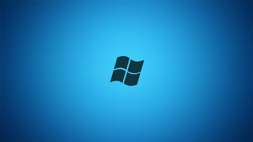 Windows 10, minimalism, blue background, yellow background, HD wallpaper