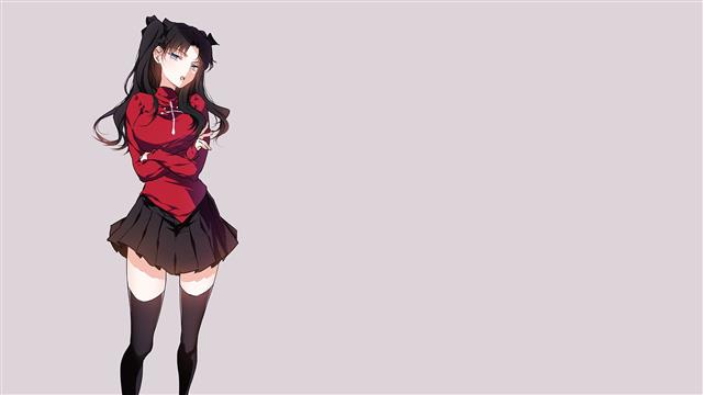 female anime character illustration, anime girls, simple background, HD wallpaper
