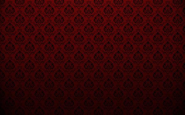 red and black floral pattern, texture, background, symmetry, dark, HD wallpaper