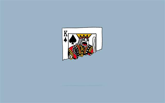 King illustration card, humor, dark humor, playing cards, minimalism, HD wallpaper