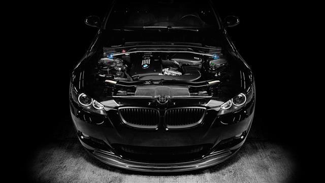BMW M3 black car, engine tuning, HD wallpaper