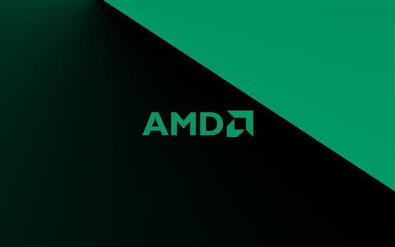 AMD Minimalism Logo, AMDA digital wallpaper, Computers, green, HD wallpaper