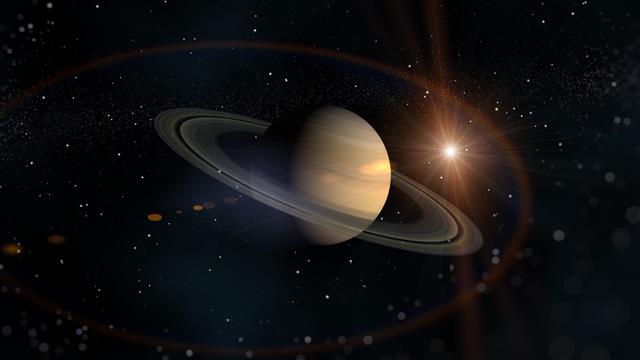 Planet Saturn wallpaper, the sun, stars, ring, Space, planet in our solar system, HD wallpaper