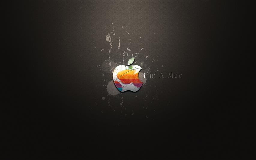 I am A Mac, apple logo, logo apple, background, desktop, HD wallpaper