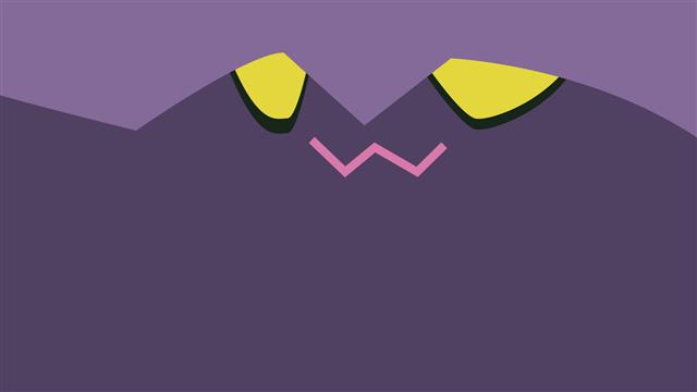 Mismagius, Minimalism, Simple Background, purple, yellow, and black clipart, HD wallpaper