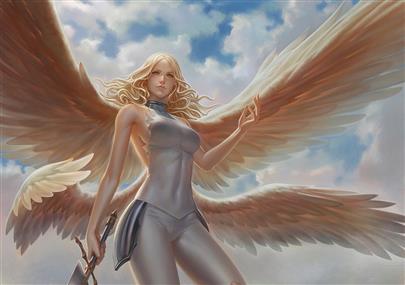 angel holding sword game character, teresa, digital art, Claymore (anime), HD wallpaper