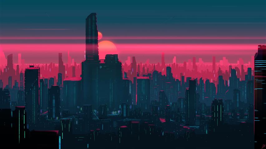 futuristic, cityscape, futuristic city, artwork, digital art, HD wallpaper