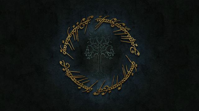 brown text with black background, The Lord of the Rings, art and craft, HD wallpaper