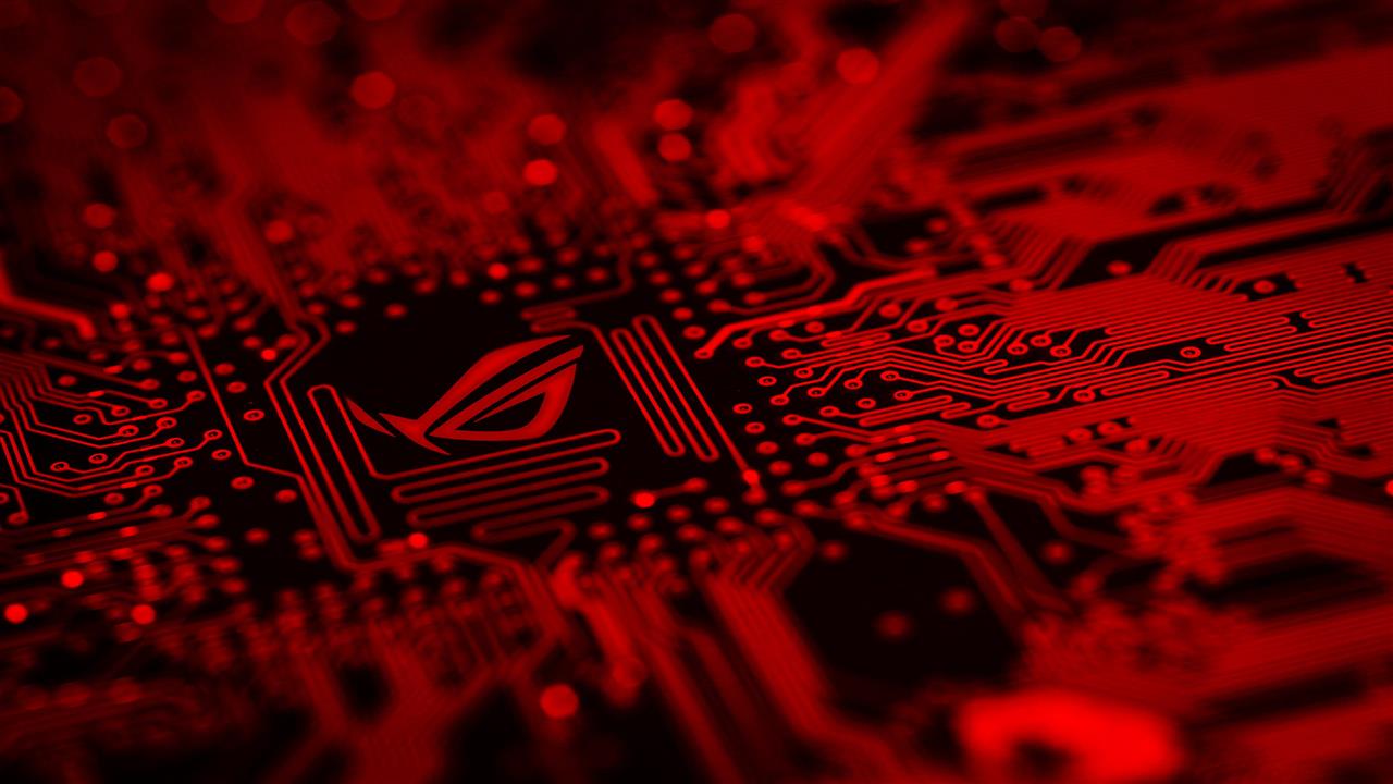 red and black ROG logo, Asus Republic of Gamers logo, motherboards, HD wallpaper