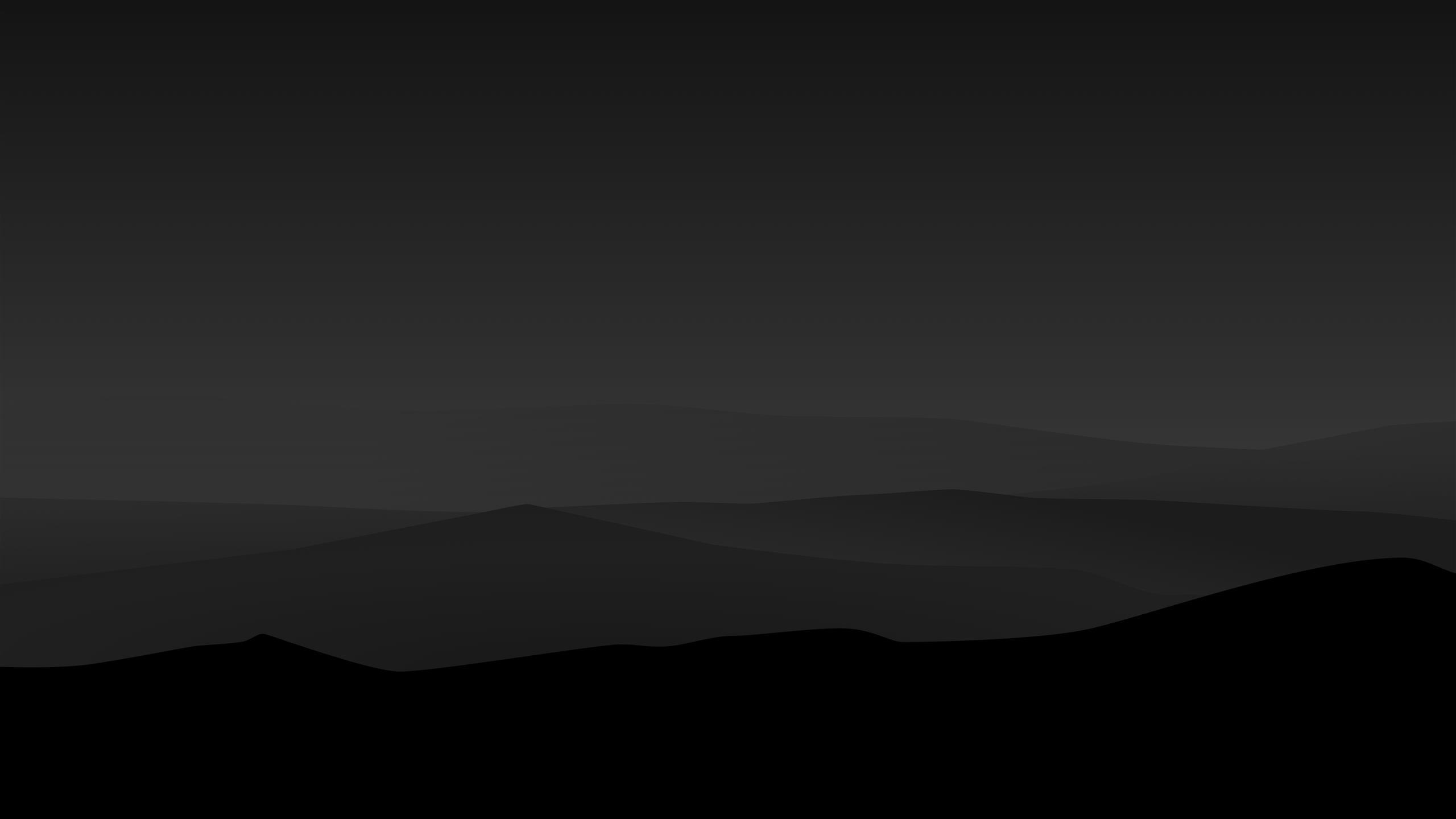 untitled, Night, Mountains, Landscape, Dark, Minimal, 4K, 8K, HD wallpaper