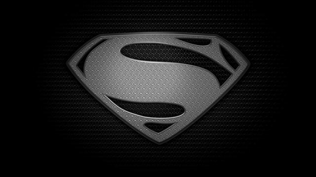 Superman logo, black, Man of steel, black Color, perforated, symbol, HD wallpaper