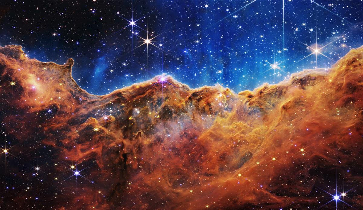 James Webb Space Telescope, NASA, stars, Cosmic Cliffs, Carina Nebula, HD wallpaper