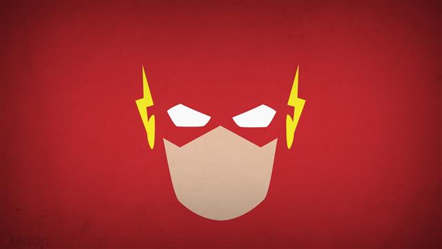 The Flash clip art, simple background, comics, DC Comics, hero, HD wallpaper