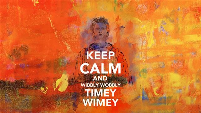 Keep Calm and Wibbly Wobbly Timey Wimey wallpaper, Doctor Who, HD wallpaper