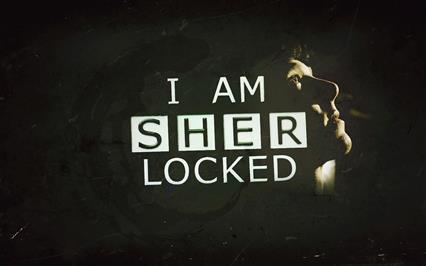 black background with I am sher locked text overlay, Sherlock, HD wallpaper