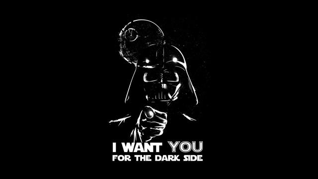 black background with text overlay, Star Wars, Darth Vader, copy space, HD wallpaper