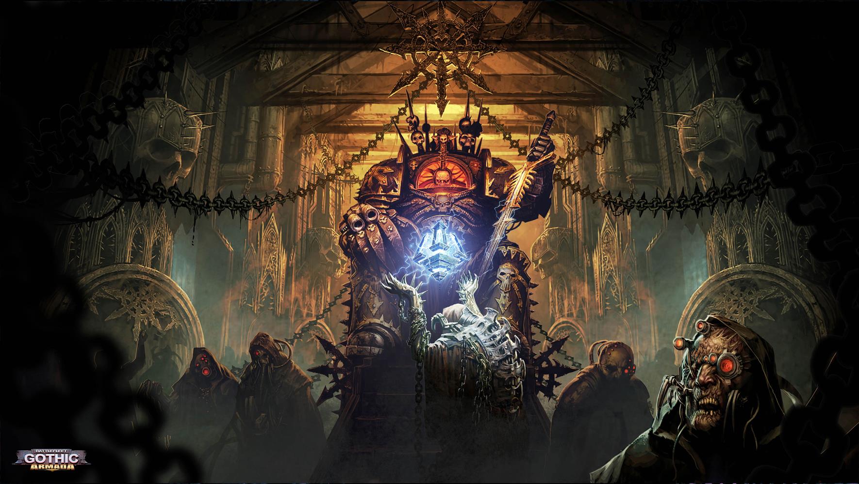 golem inside cave digital painting, Abaddon, Warhammer 40K, Black Legion, HD wallpaper
