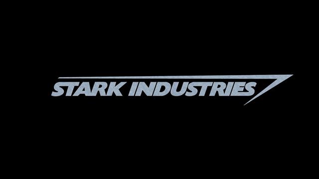 black background with Stark Industries text overlay, Iron Man, HD wallpaper