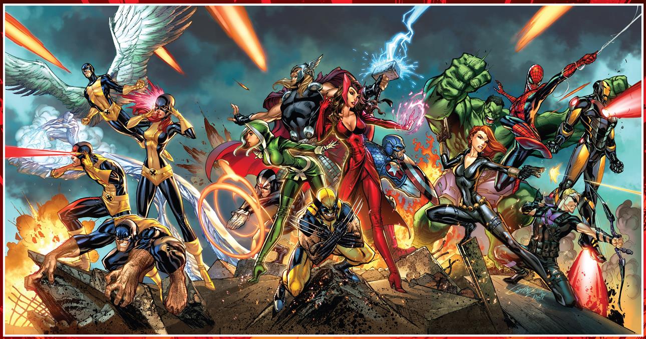 DC Heroes wallpaper, X-men characters painting, Marvel Comics, HD wallpaper