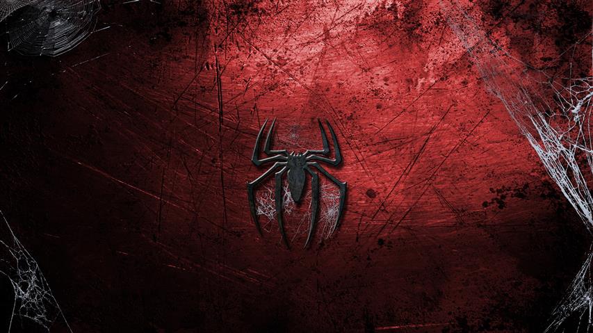 Spider-Man Red Web Spider Web Logo HD, cartoon/comic, HD wallpaper