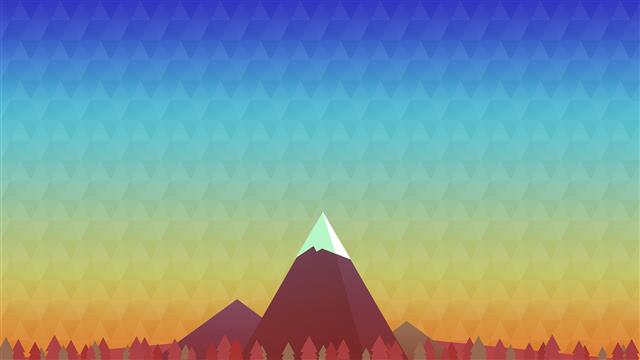 Polygon Art Abstract Mountains HD, pyramid illustration, digital/artwork, HD wallpaper