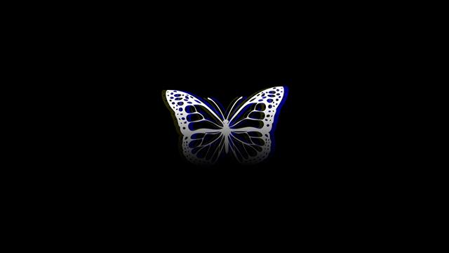 butterfly, Photoshop, minimalism, simple background, black background, HD wallpaper