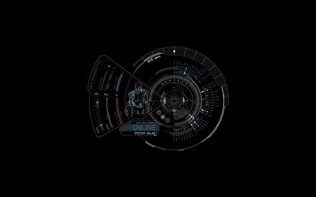 J.A.R.V.I.S. - Iron Man, iron man helmet visor display, movies, HD wallpaper