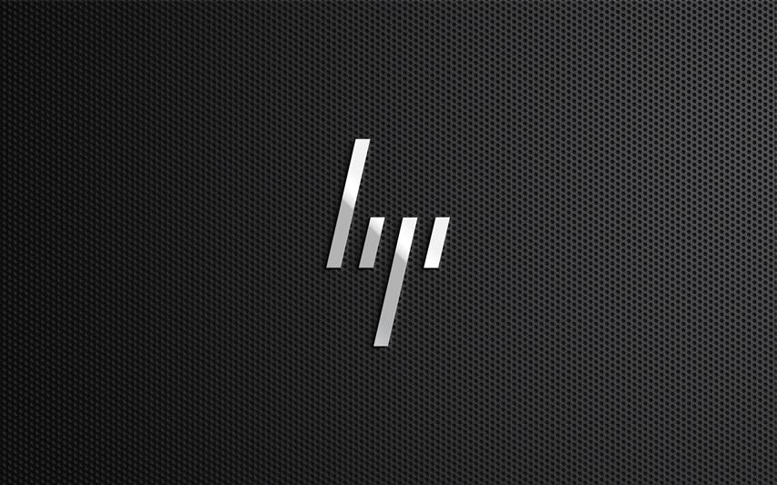 HP logo, rebrand, backgrounds, black Color, pattern, vector, metal, HD wallpaper