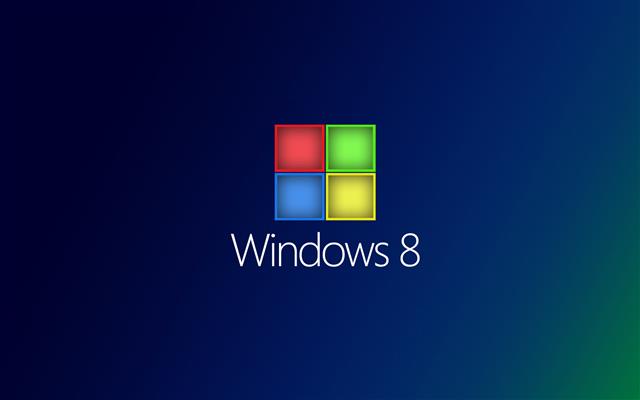 Windows 8, Logo, Blue Background, microsoft windows 8 software, HD wallpaper