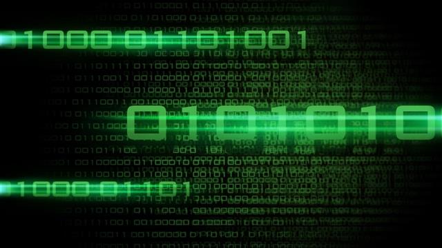 binary, black background, technology, code, green, computer, HD wallpaper