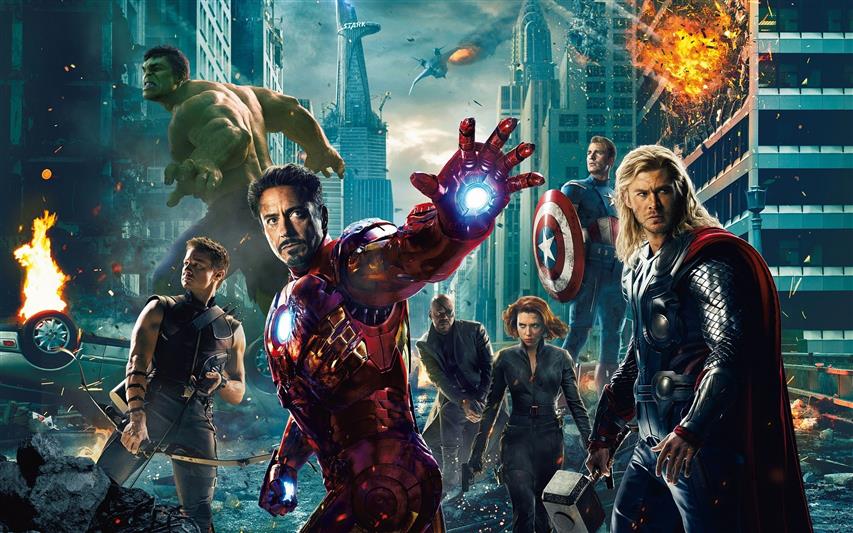 Marvel Avengers digital wallpaper, The Avengers, Hawkeye, Iron Man, HD wallpaper