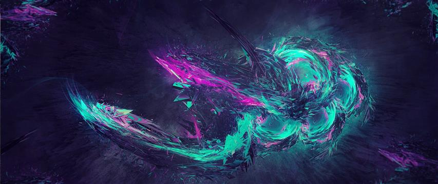 teal, pink, and black abstract painting, ultra-wide, multi colored, HD wallpaper