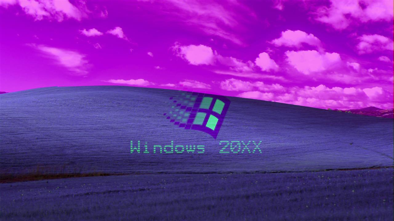 vaporwave, purple, Windows XP, Windows 98, Retrowave, communication, HD wallpaper