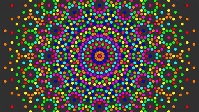 green, blue, and pink wallpaper, psychedelic, colorful, circle, HD wallpaper