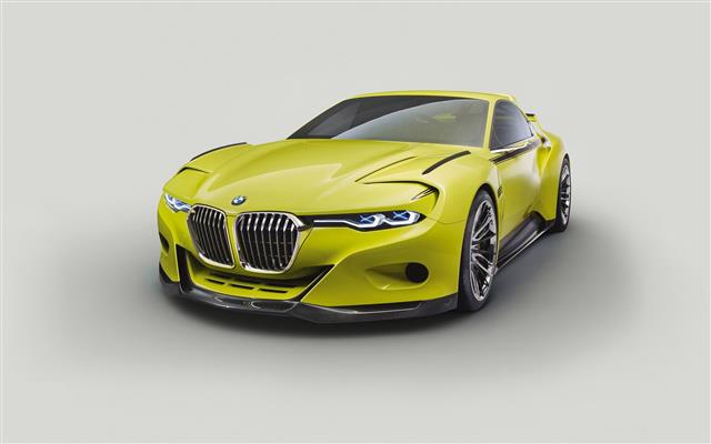 BMW 30 CSL Hommage Concept, BMW, Car, Vehicle, Green Cars, Simple Background, HD wallpaper