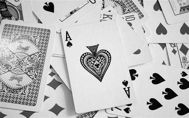 ace, cards, karty, pik, poker, spades, HD wallpaper