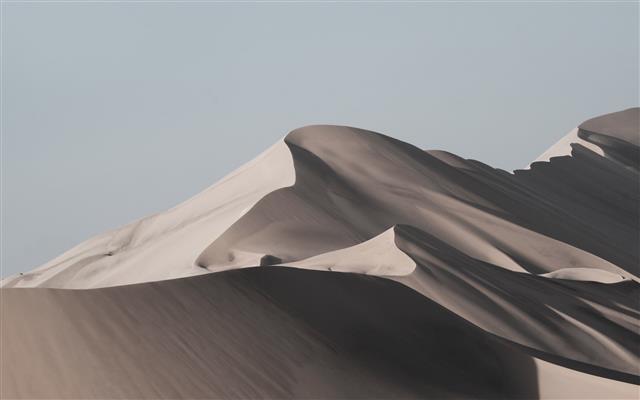 gray desert mountain, sand, mountains, windows 10, sky, day, no people, HD wallpaper