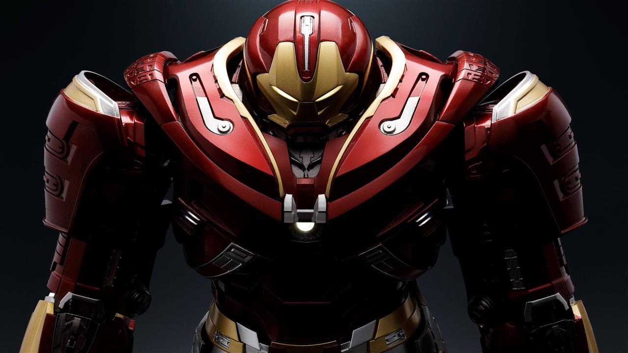 Hulkbuster Iron Man Suit 4K, helmet, sport, headwear, red, people, HD wallpaper