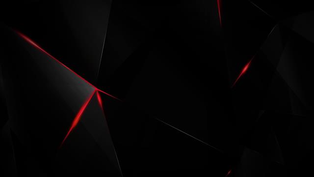 black dark abstract 3d shards glass red, black color, shape, HD wallpaper