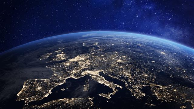 Earth, From Space, Europe, HD wallpaper